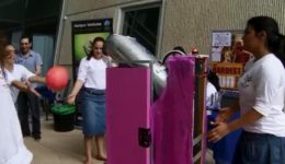 Image of Encouraging Girl Engineers: Team Builds Basketball Playing Robot