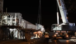 Image of Installing the Jim and Liz Breslauer Bridge