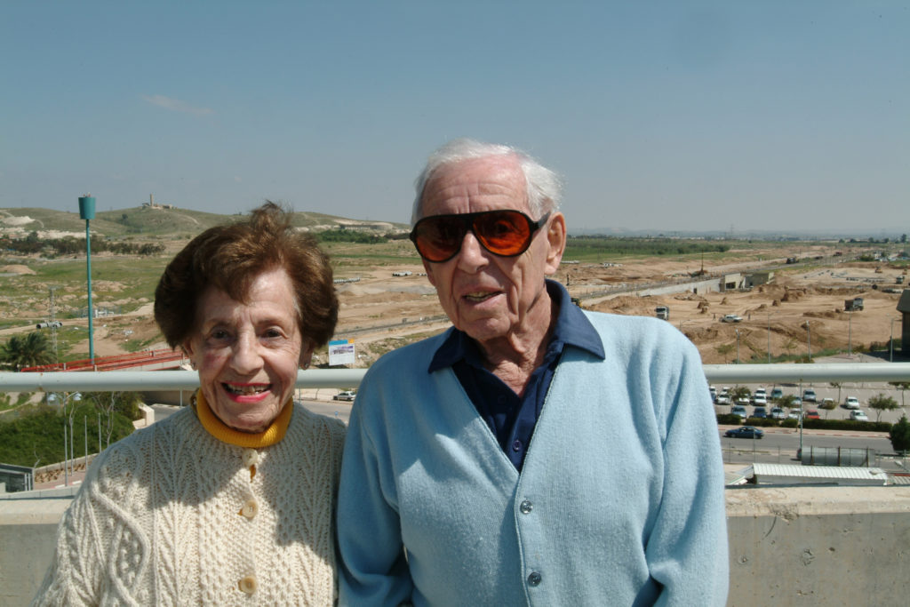 Lottie and Howard Marcus at BGU in 2005