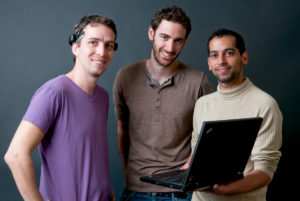 The minds behind MinDesktop: BGU alumni Ariel Rozen, Ofir Tam and Ori Ossmy